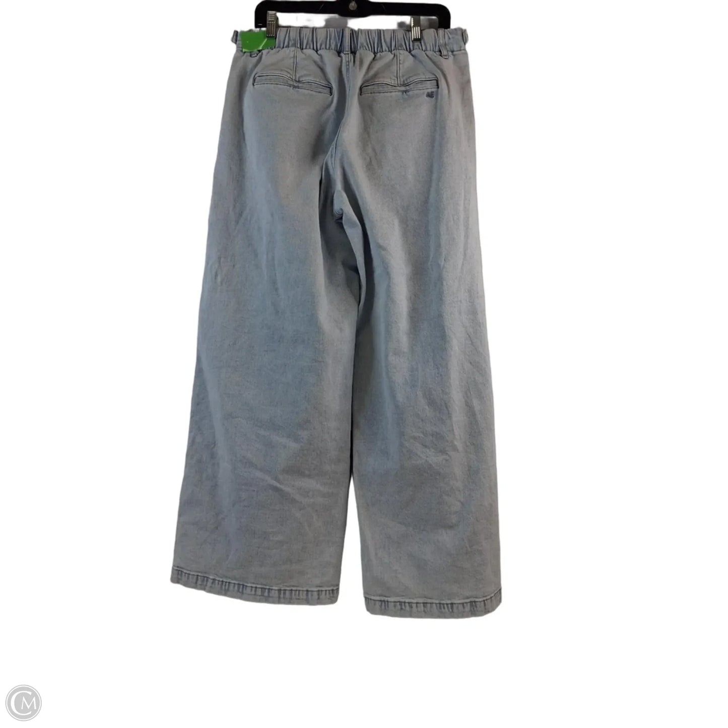 Jeans Wide Leg By American Eagle In Blue Denim, Size: 8