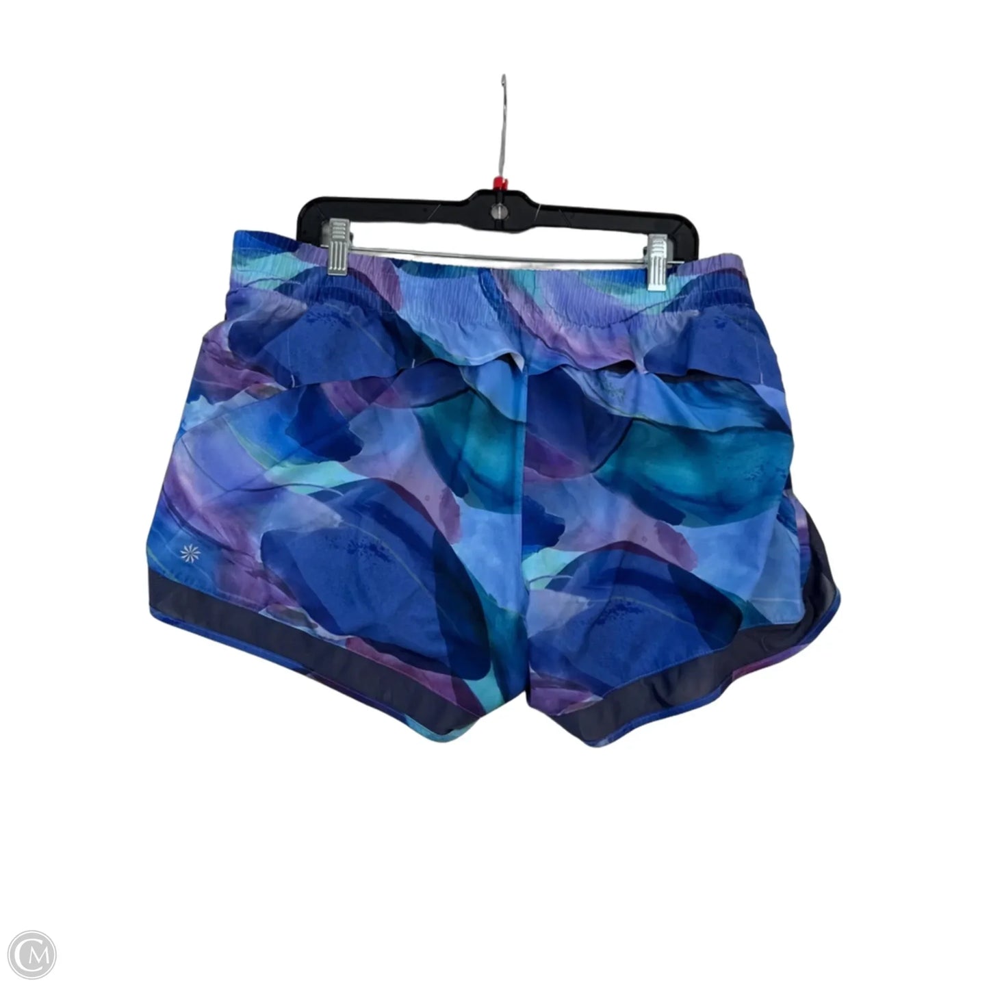 Athletic Shorts By Athleta In Blue & Purple, Size: Xl