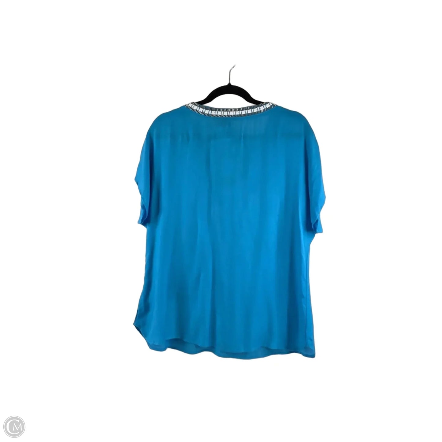 Top Short Sleeve Designer By Lilly Pulitzer In Blue, Size: S