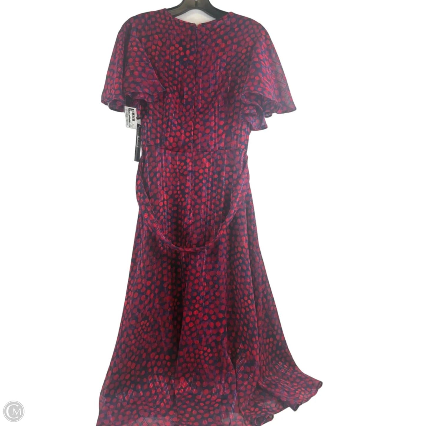Dress Casual Midi By Tahari In Blue & Red, Size: Mp