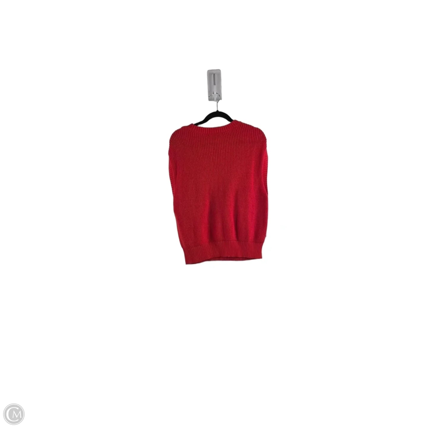 Sweater Short Sleeve By Loft In Orange, Size: L