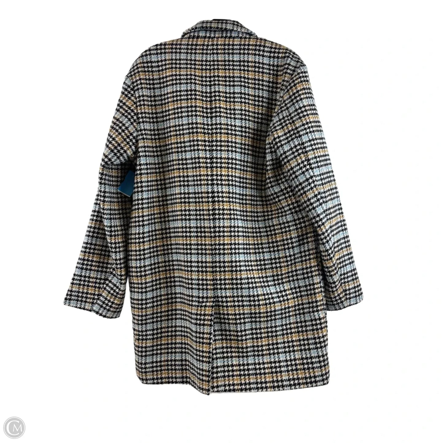 Coat Peacoat By A New Day In Blue & Yellow, Size: S