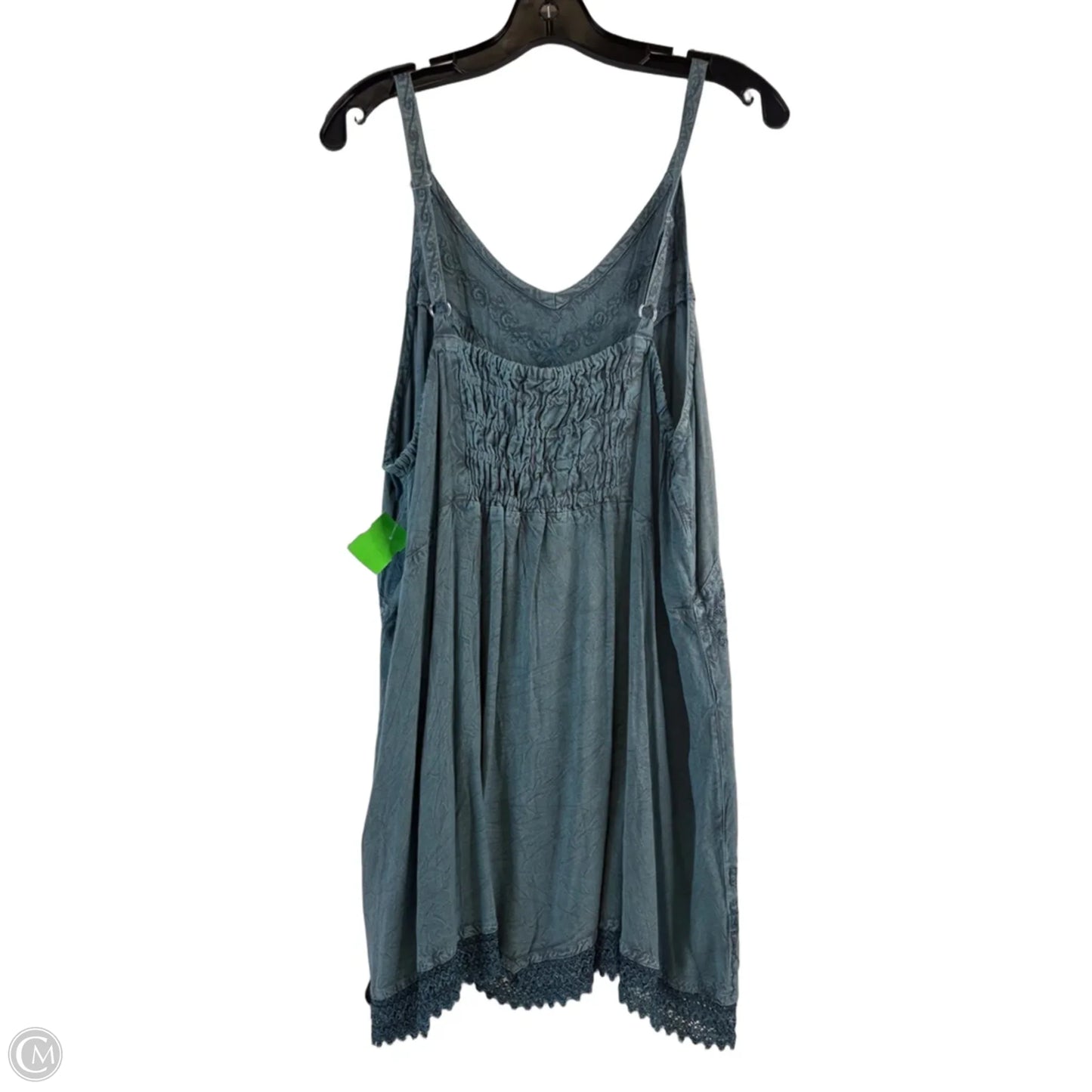 Top Sleeveless By Clothes Mentor In Teal, Size: Xxl