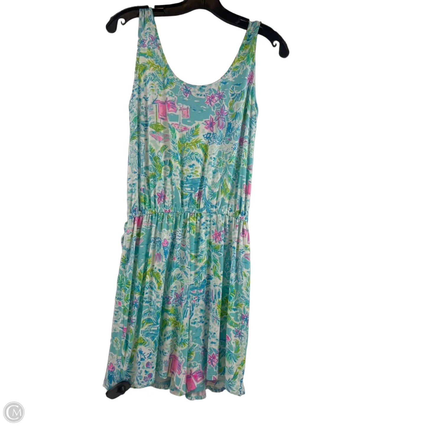 Romper Designer By Lilly Pulitzer In Teal, Size: Xs