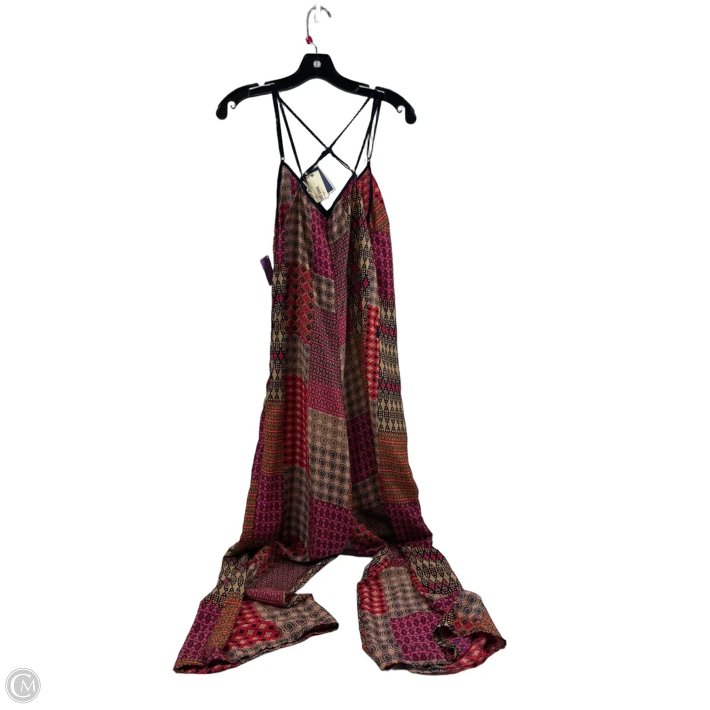 Jumpsuit By Sans Souci In Brown & Red, Size: S