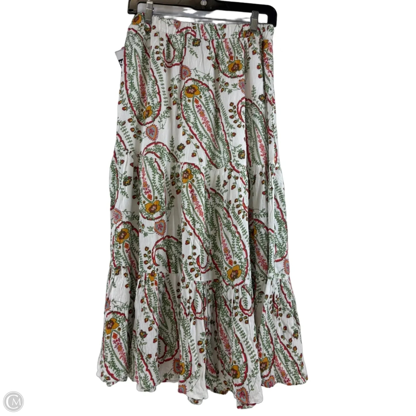 Skirt Maxi By George In Green & Red, Size: 4