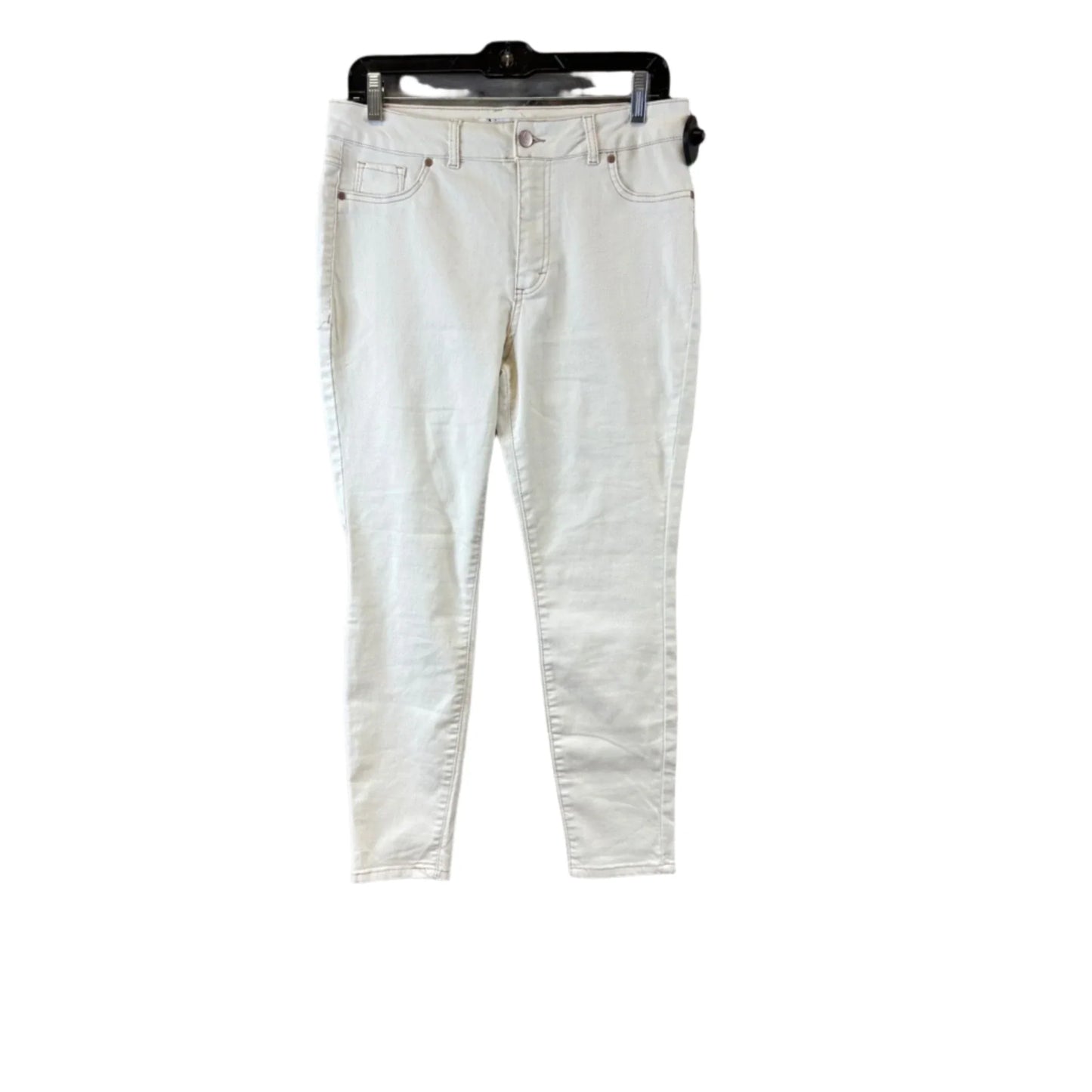 Jeans Skinny By D Jeans In Cream, Size: 8