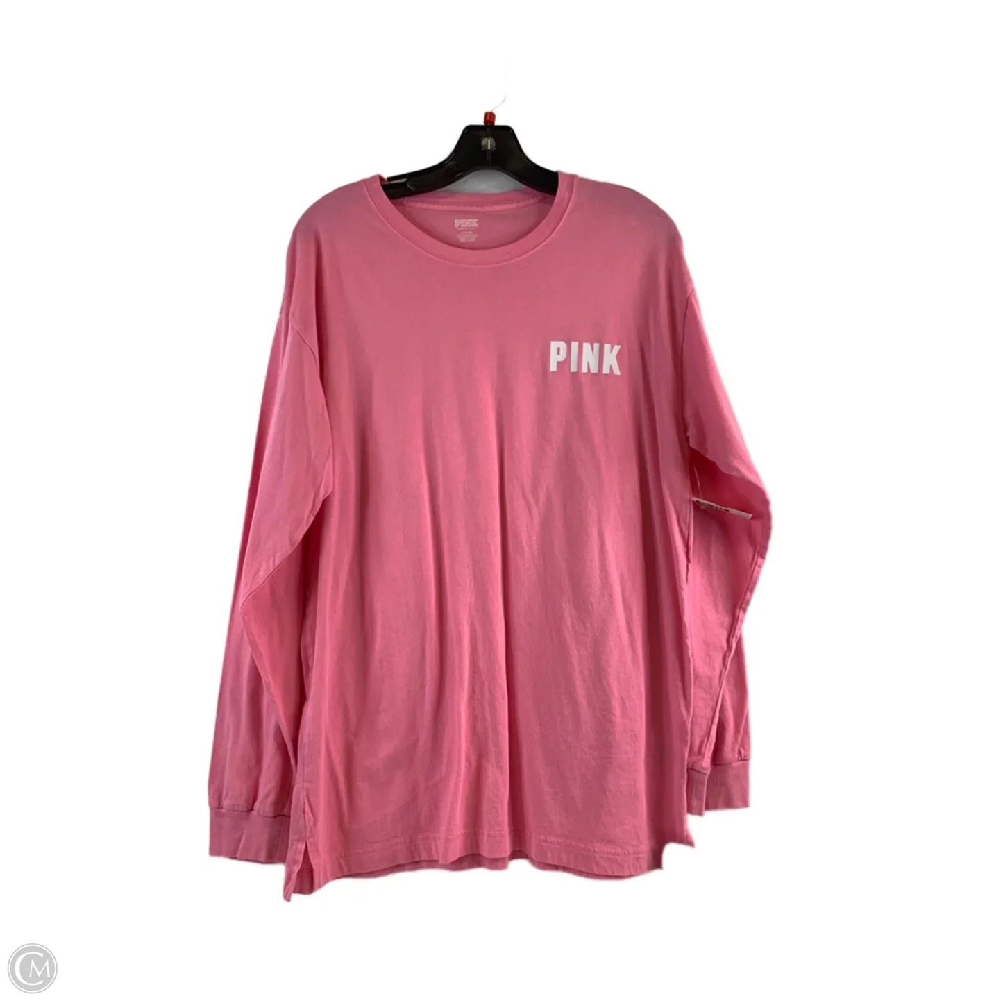 Top Long Sleeve By Pink In Pink & White, Size: M