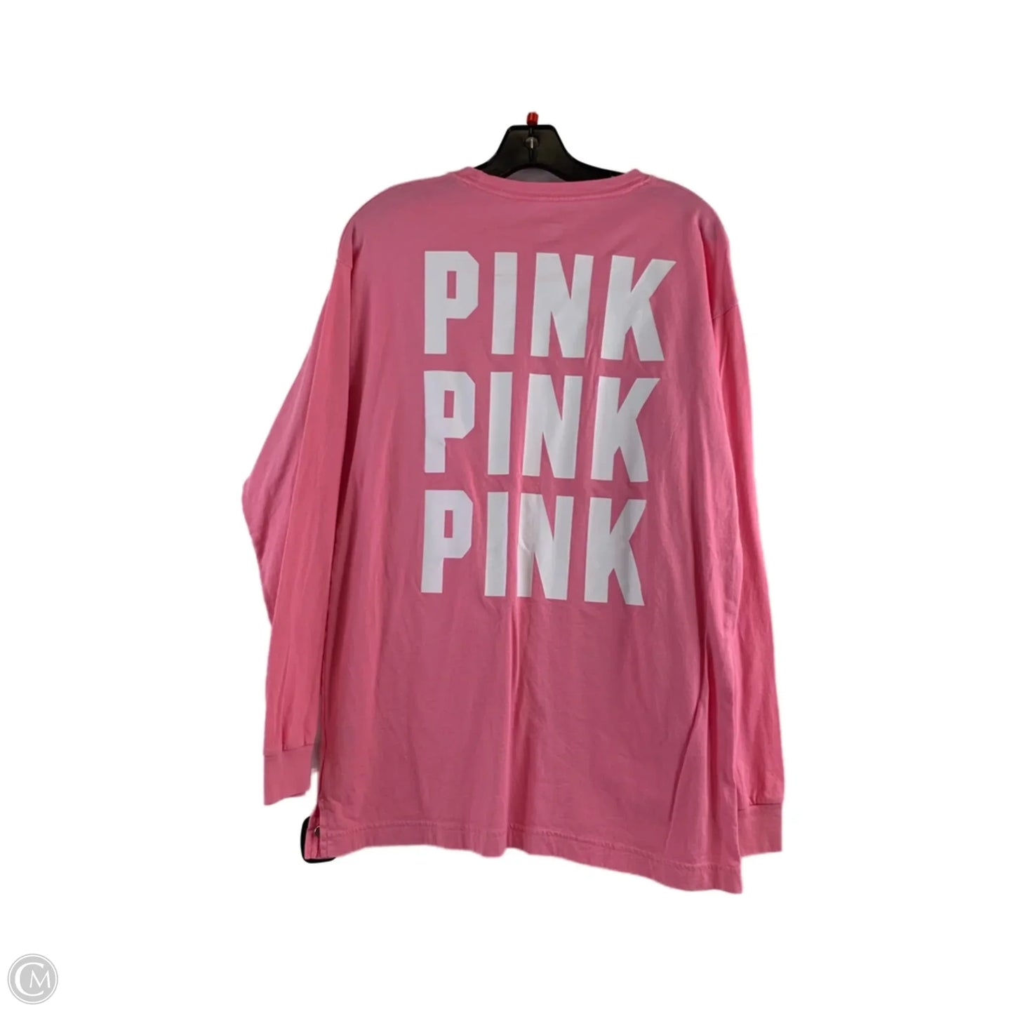Top Long Sleeve By Pink In Pink & White, Size: M