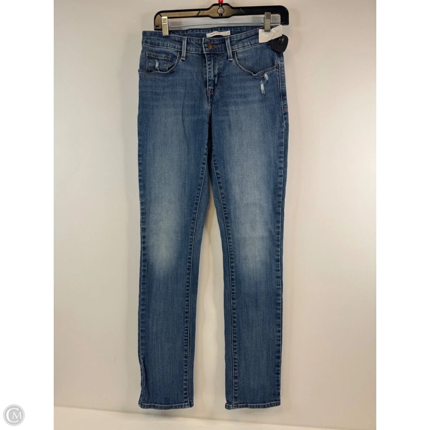 Jeans Skinny By Levis In Blue Denim, Size: 4