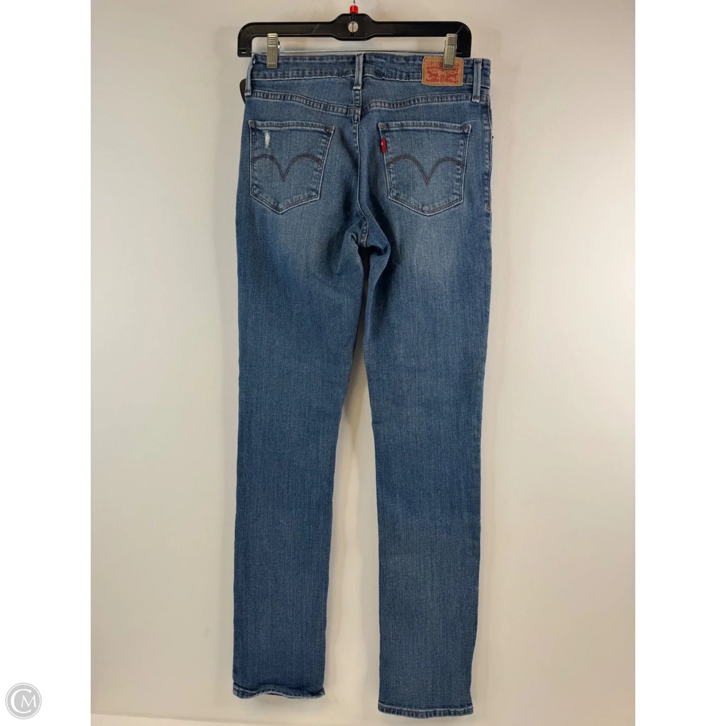 Jeans Skinny By Levis In Blue Denim, Size: 4