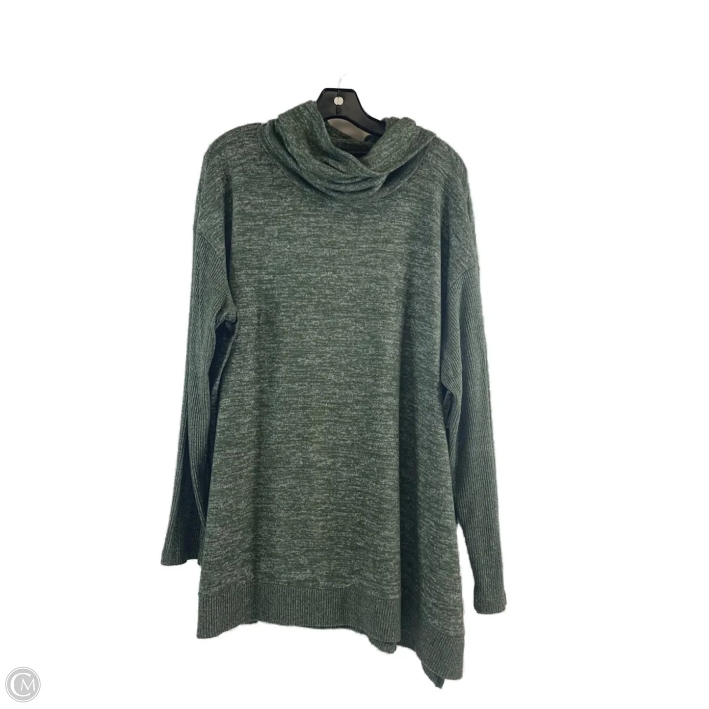 Top Long Sleeve By Sonoma In Green, Size: 2x