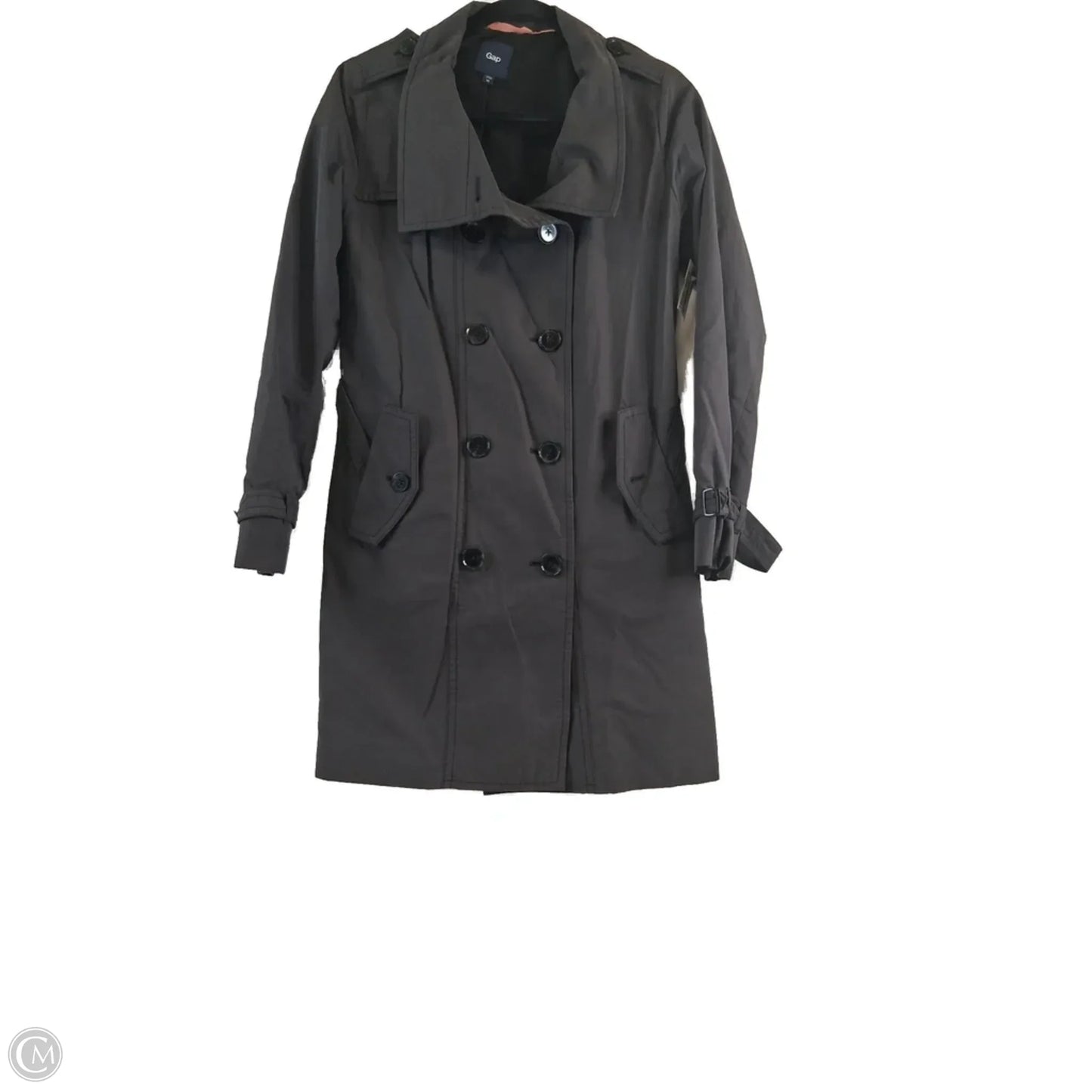 Coat Peacoat By Gap In Grey, Size: Xs