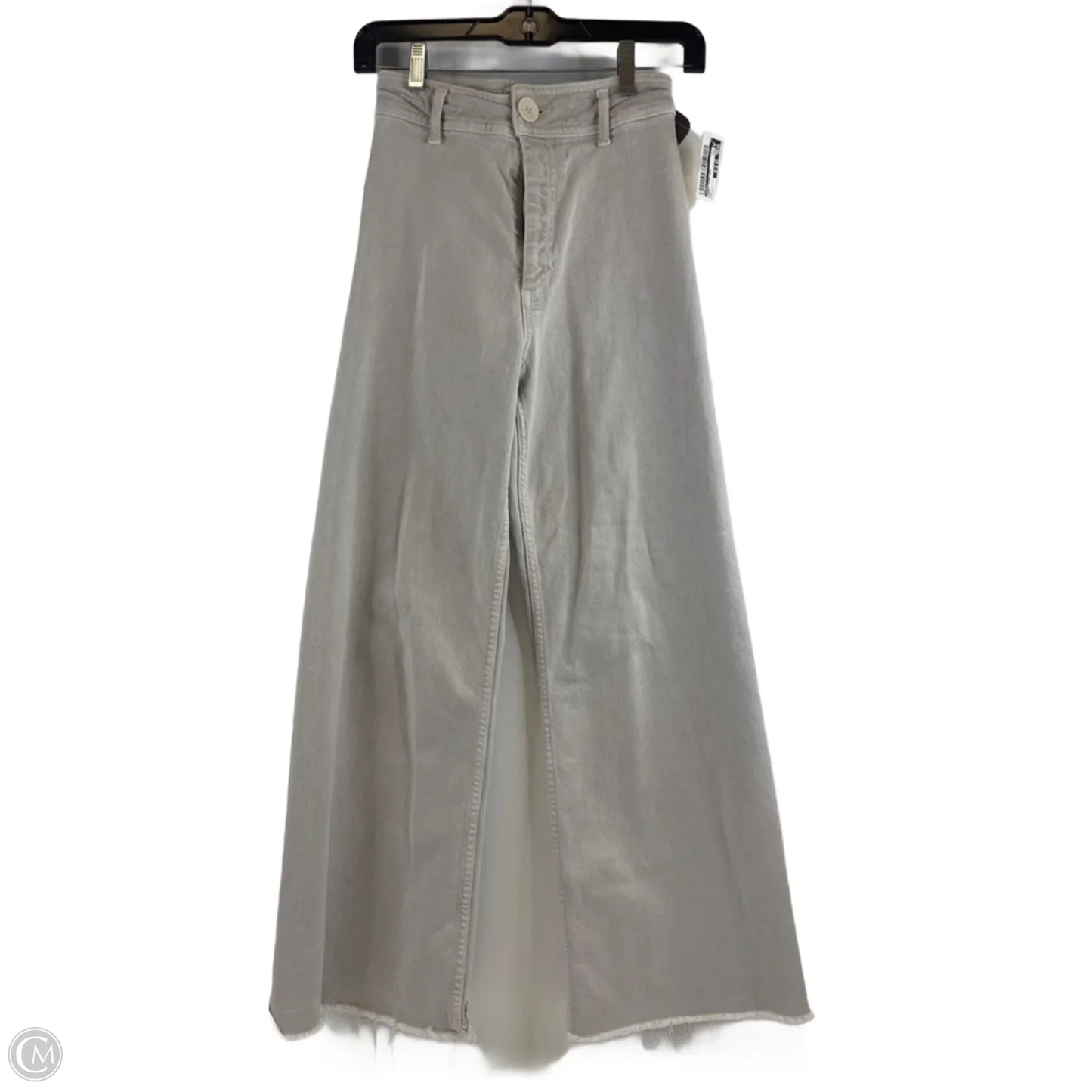 Jeans Wide Leg By Zara In Grey, Size: 2