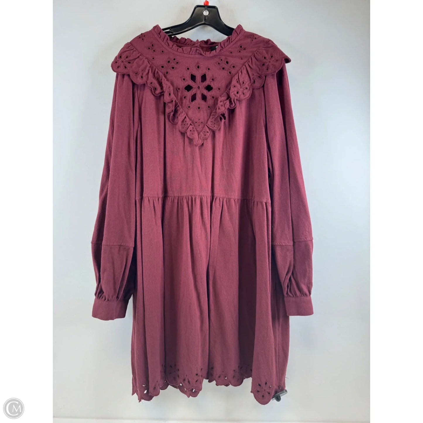 Dress Casual Midi By Madewell In Maroon, Size: Xxl