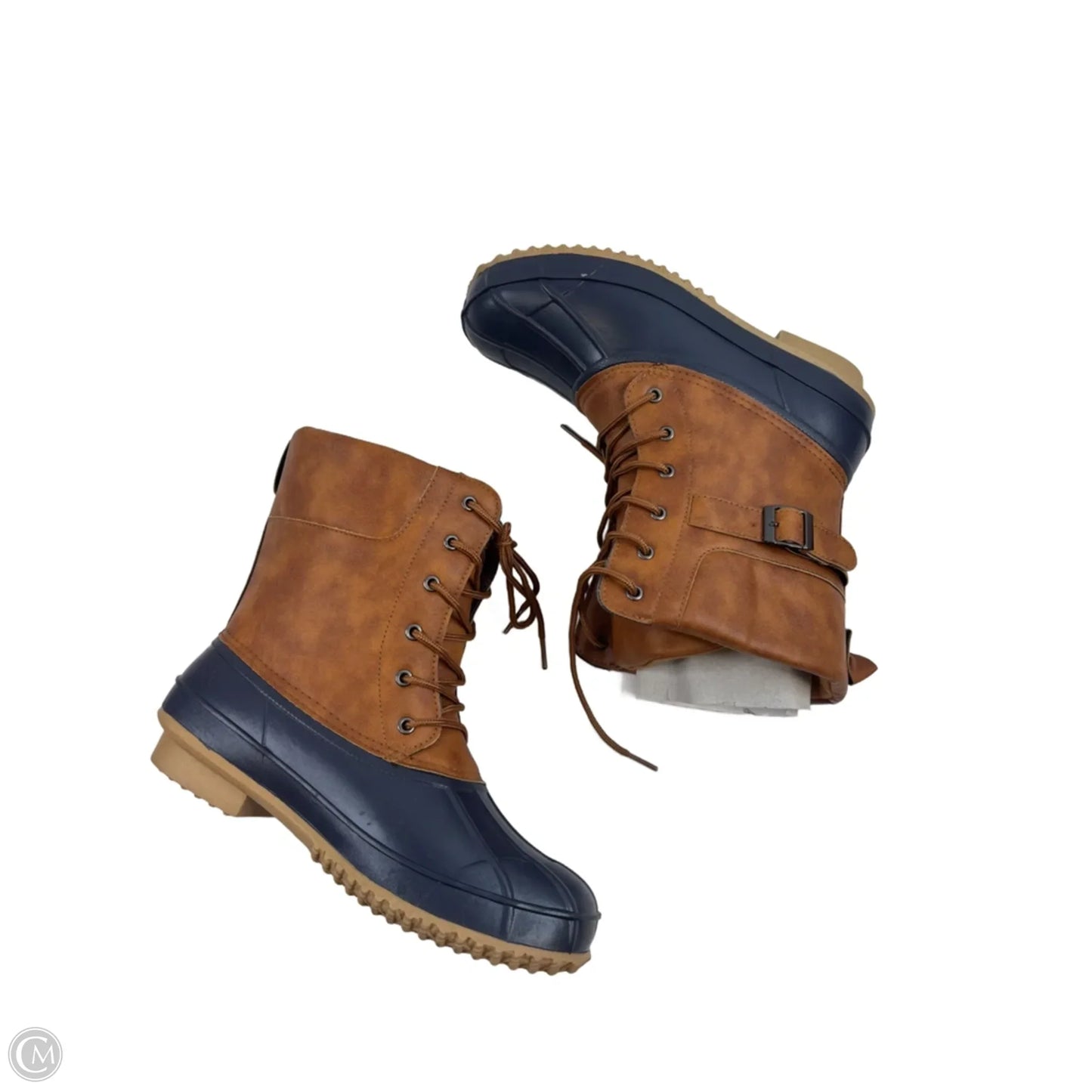 Boots Snow By Torrid In Blue & Brown, Size: 11