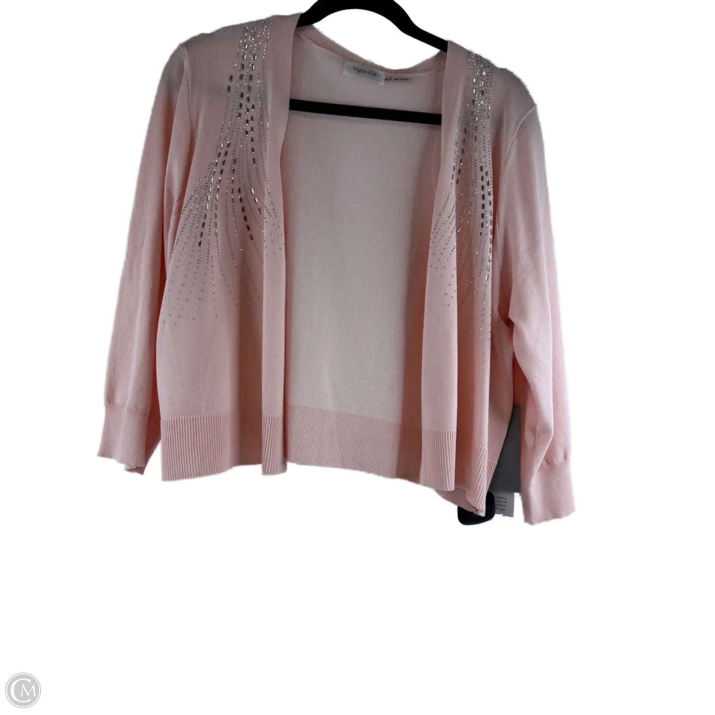 Cardigan By Clothes Mentor In Peach, Size: Xl