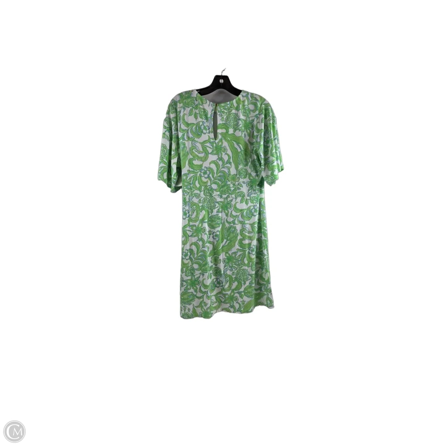 Dress Designer By Lilly Pulitzer In Green & White, Size: M