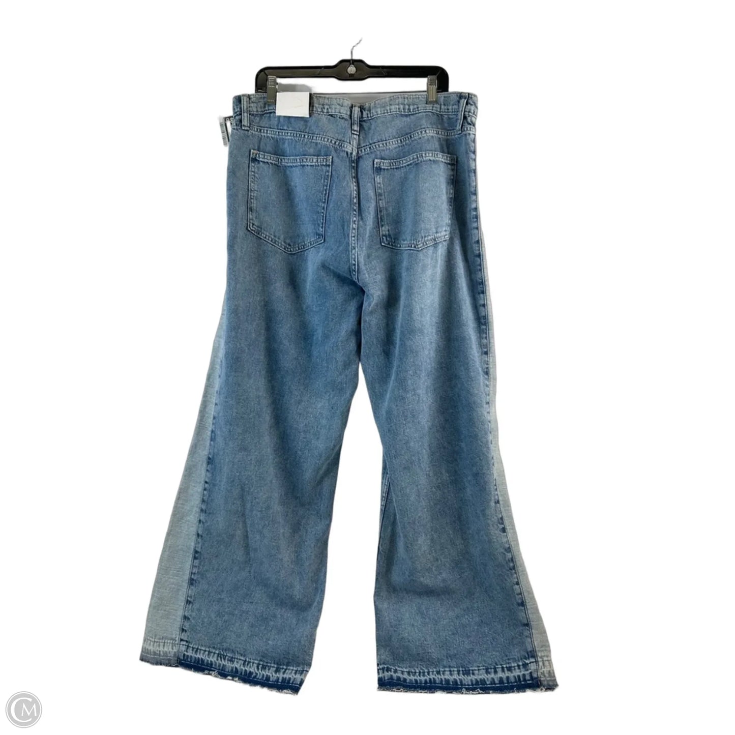 Jeans Wide Leg By Gap In Blue Denim, Size: 16