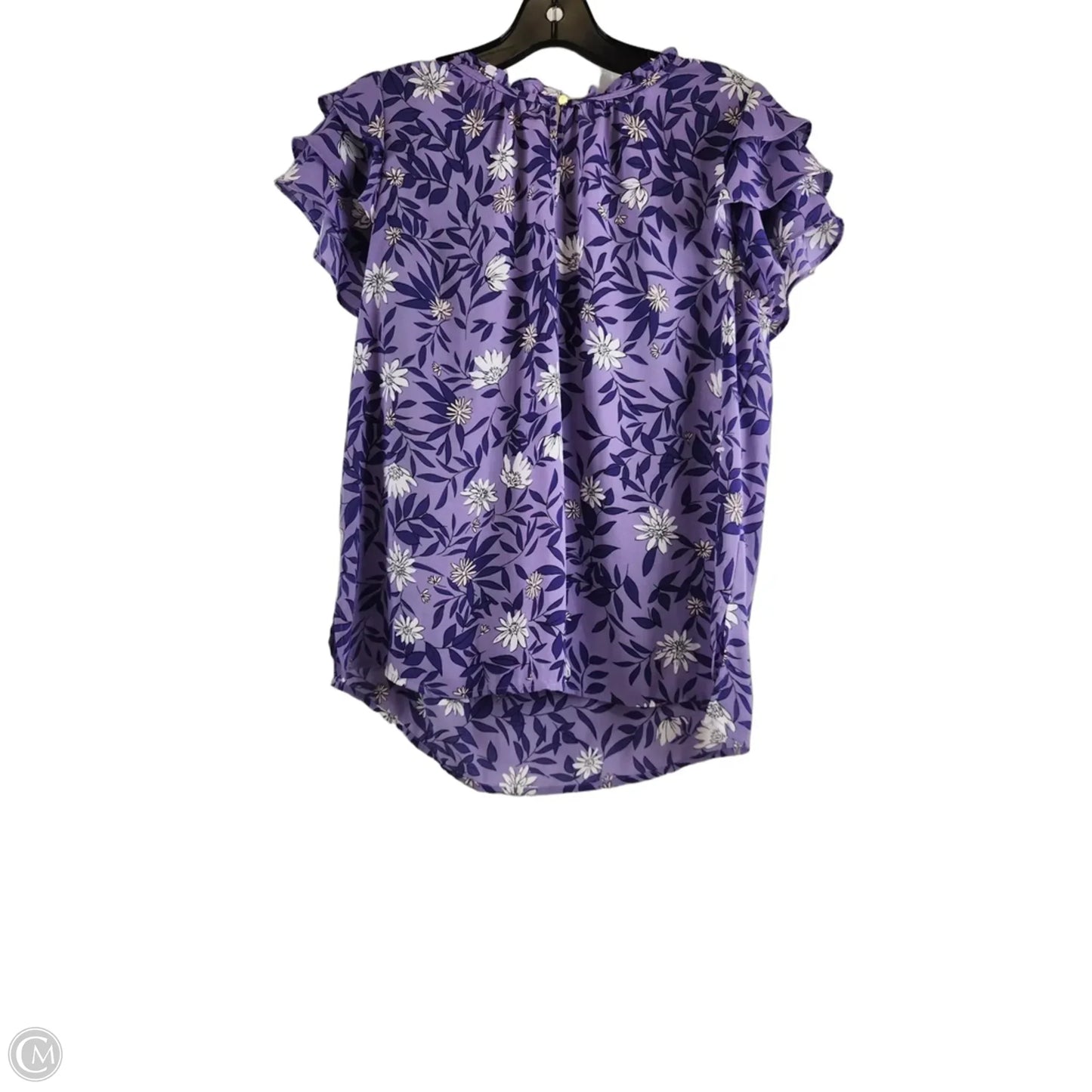 Top Short Sleeve By Liz Claiborne In Purple, Size: S