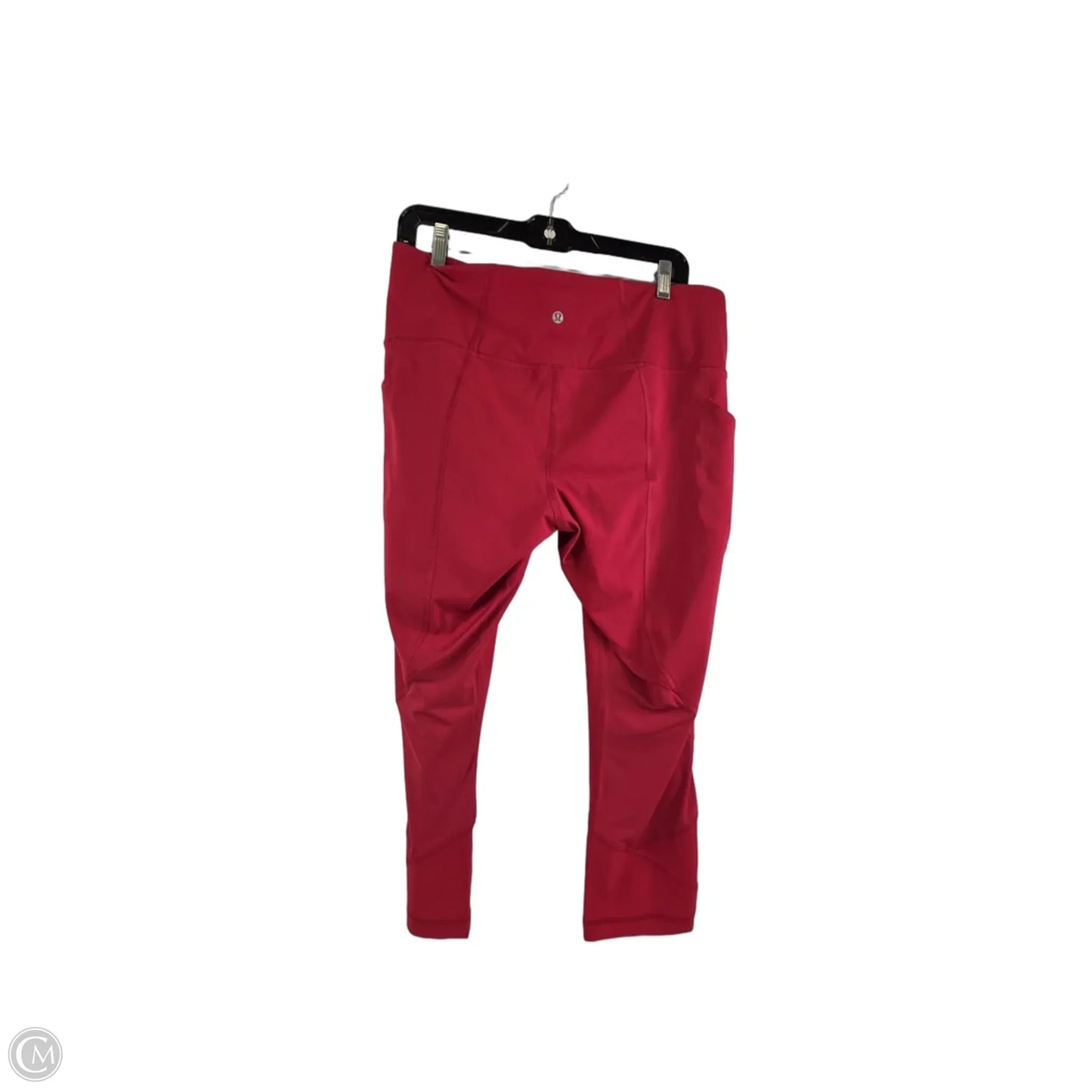 Athletic Leggings Capris By Lululemon In Red, Size: 12