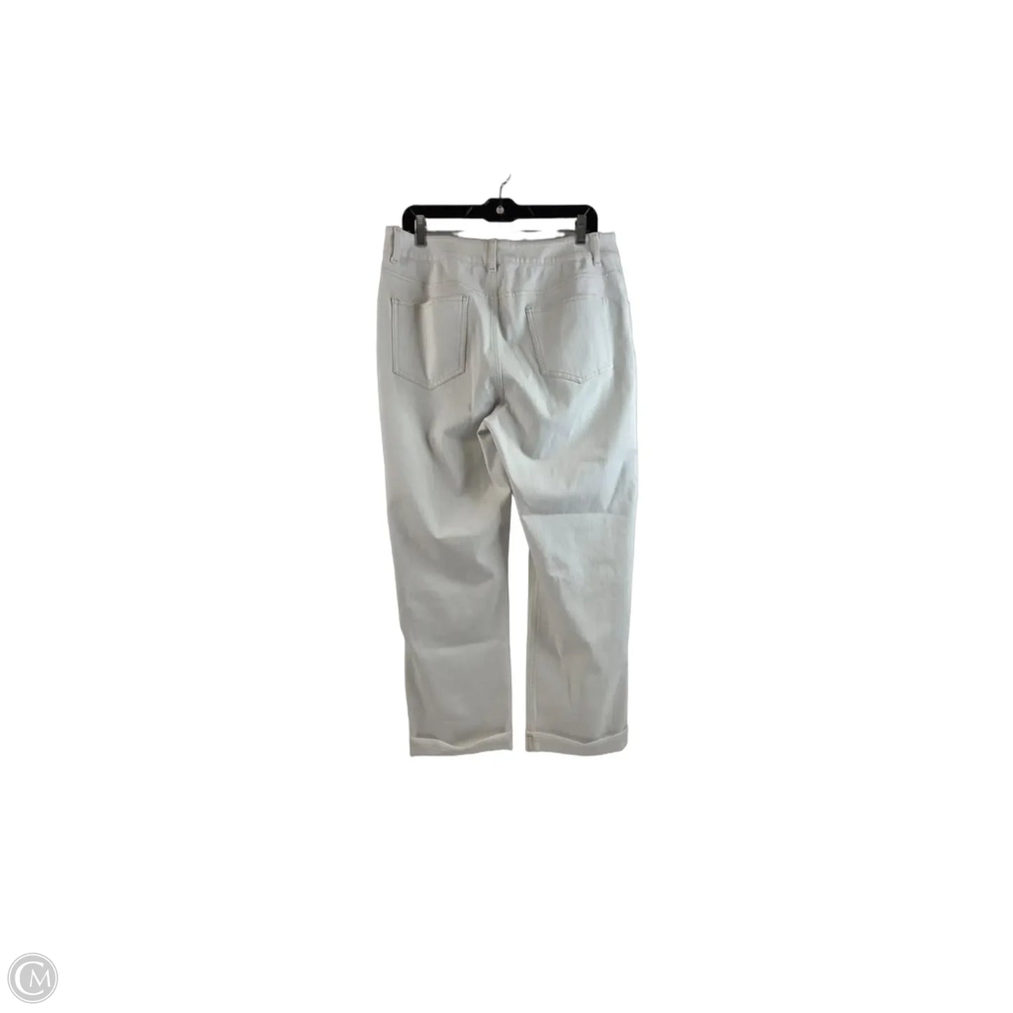 Jeans Cropped By Halara In White, Size: 14