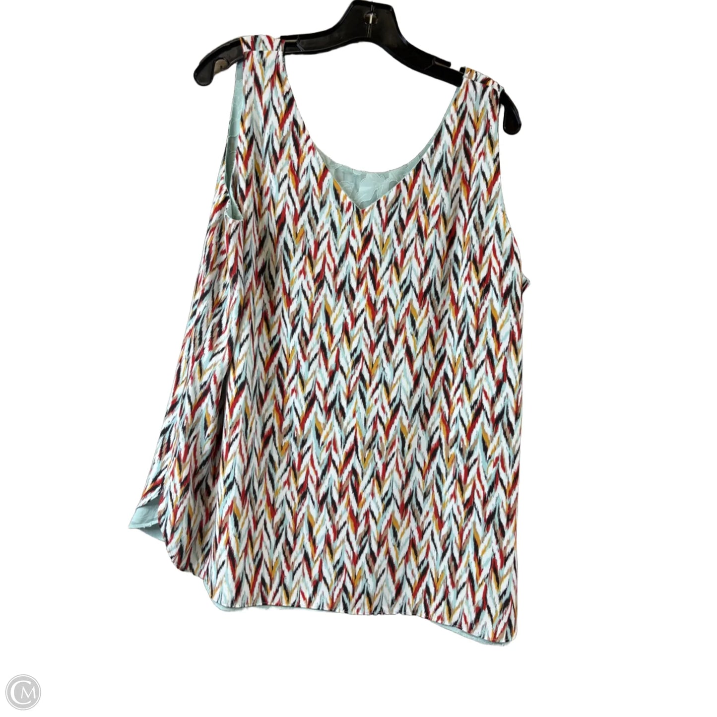 Top Sleeveless By Chicos In Multi-colored, Size: Xl