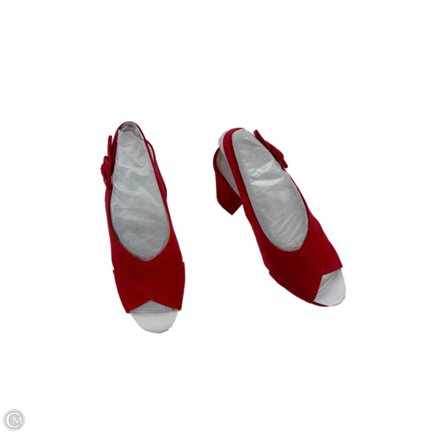 Sandals Heels Block By Vince Camuto In Red, Size: 6
