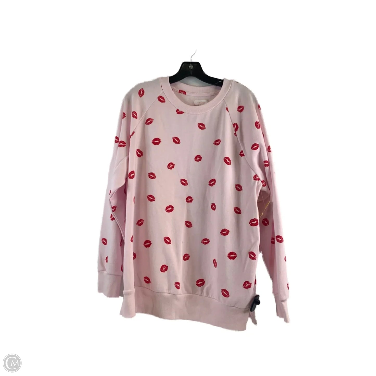 Top Long Sleeve By Clothes Mentor In Pink & Red, Size: L