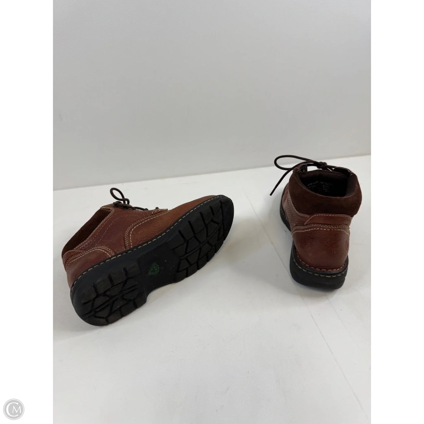 Boots Ankle Flats By Ariat In Brown, Size: 8.5