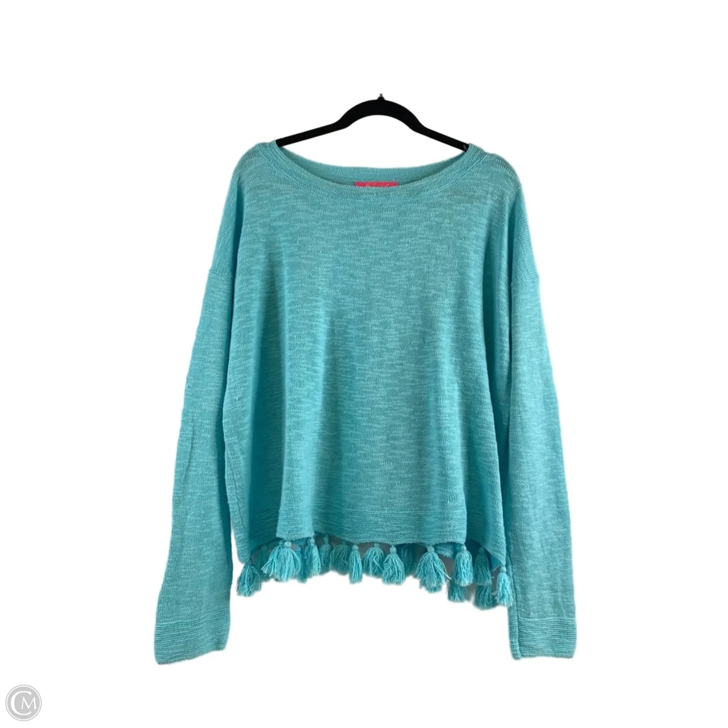 Sweater Designer By Lilly Pulitzer In Aqua, Size: Xl