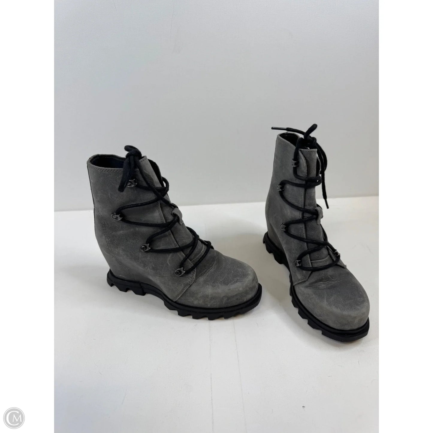 Boots Ankle Flats By Sorel In Grey, Size: 7.5