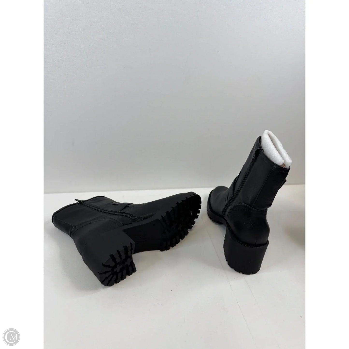 Boots Ankle Heels By Mix No 6 In Black, Size: 11