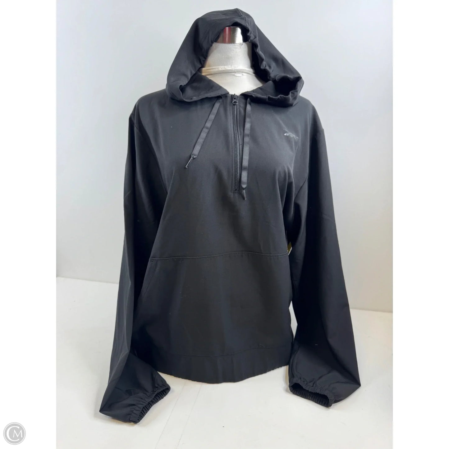 Athletic Jacket By Reebok In Black, Size: L