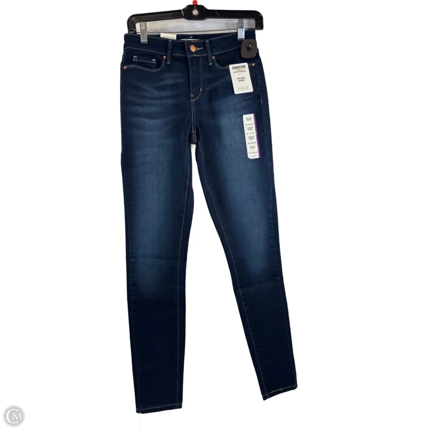 Jeans Skinny By Levis In Blue Denim, Size: 2