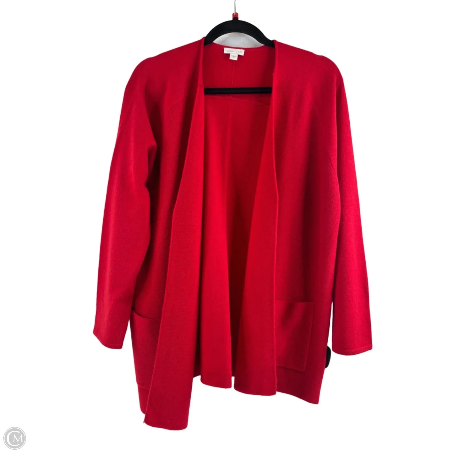 Sweater Cardigan Cashmere By J. Jill In Red, Size: M