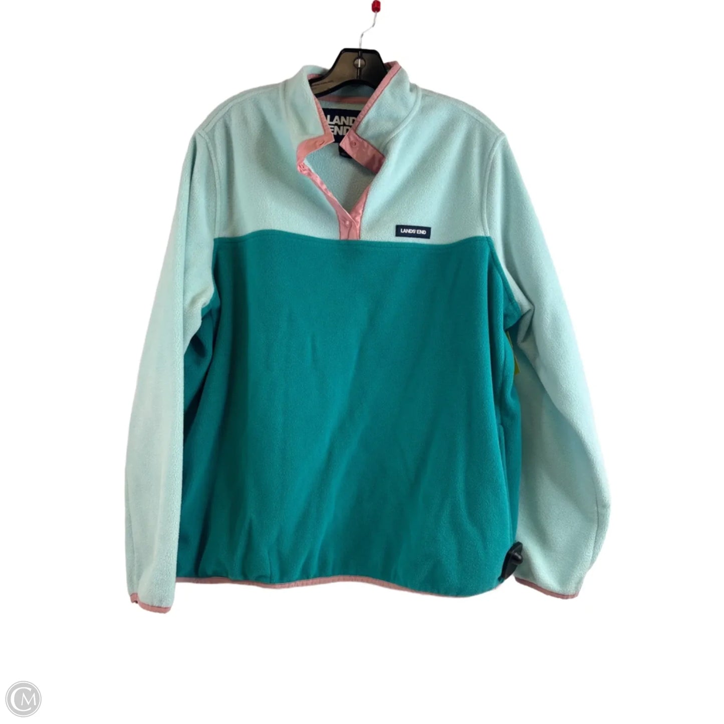 Athletic Fleece By Lands End In Blue & Green, Size: Xl