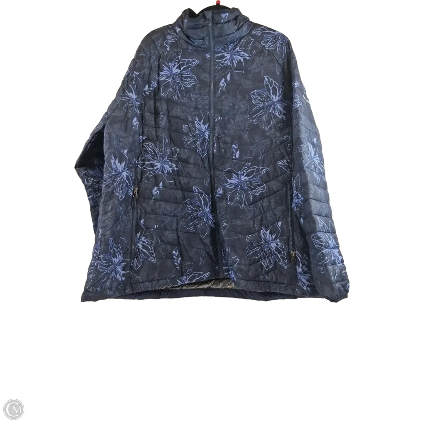 Jacket Puffer & Quilted By Columbia In Blue & Purple, Size: 3x