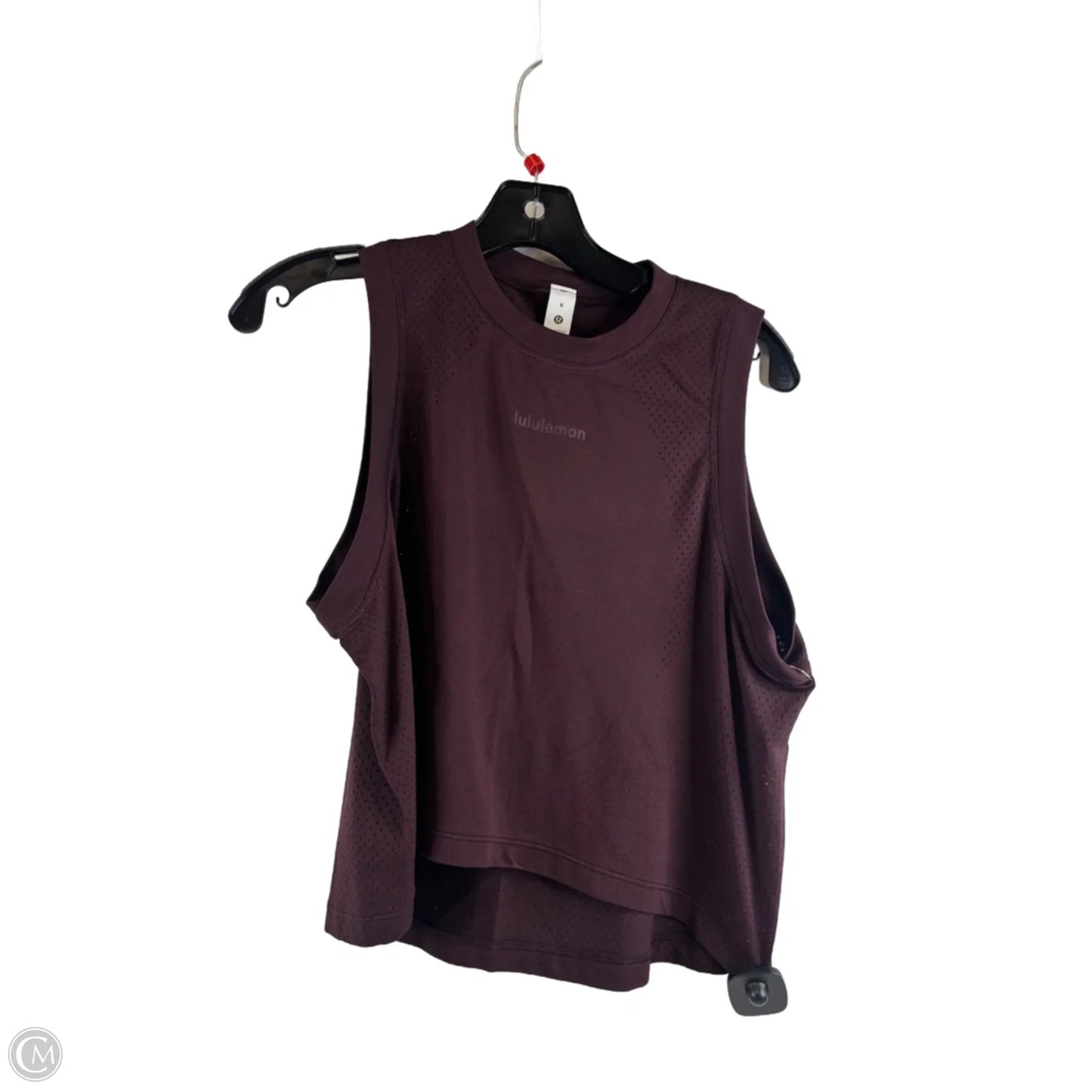 Athletic Tank Top By Lululemon In Maroon, Size: 8