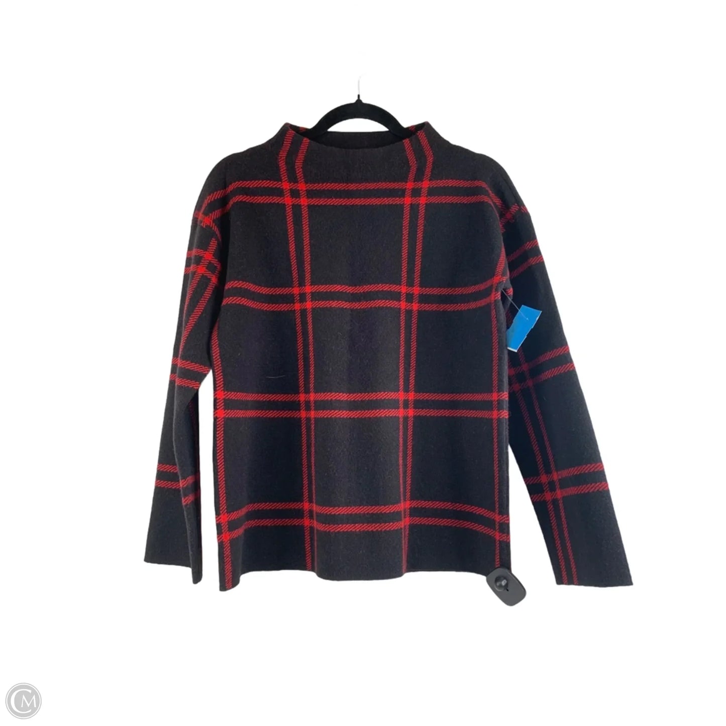 Sweater By Ann Taylor In Black & Red, Size: Xs