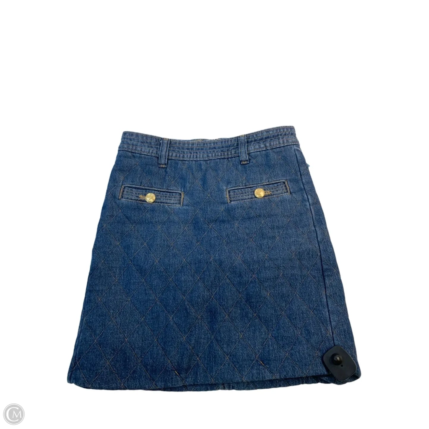 Skirt Mini & Short By Ann Taylor In Blue Denim, Size: 2p