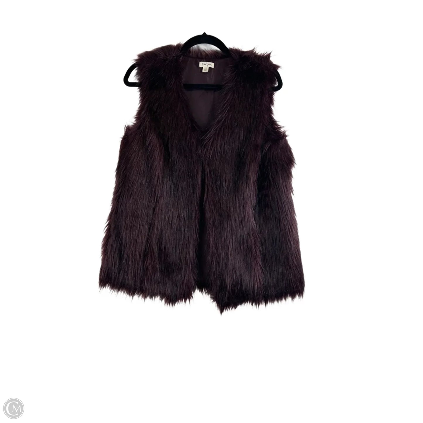 Vest Faux Fur & Sherpa By Tribal In Maroon, Size: Sp