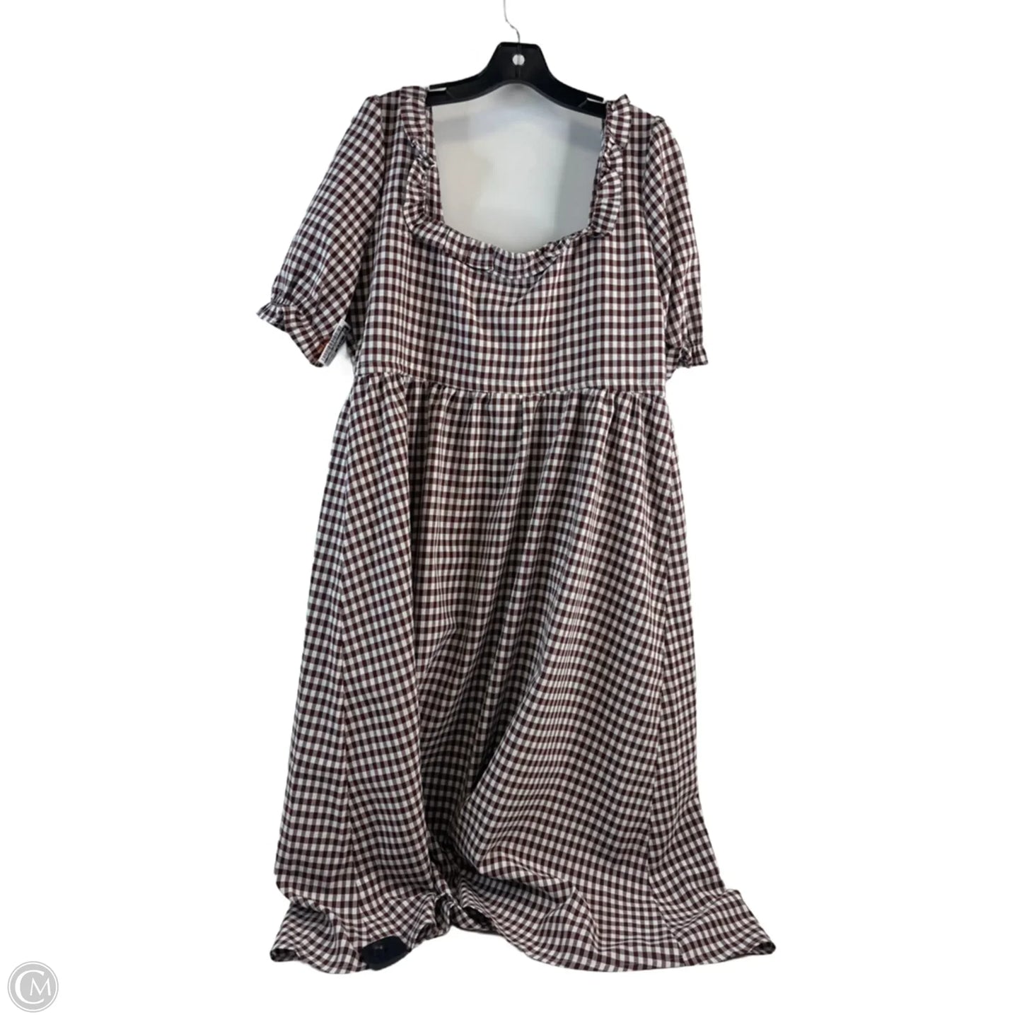 Dress Casual Maxi By Clothes Mentor In Checkered Pattern, Size: L
