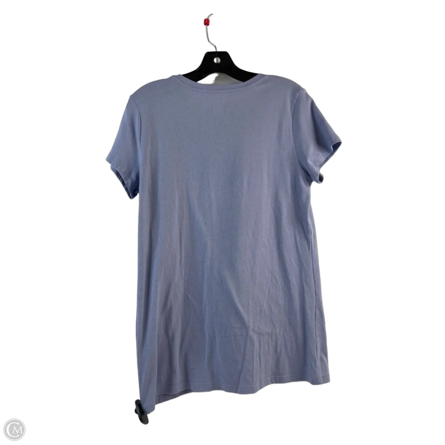 Top Short Sleeve Basic By Pink In Purple & Silver, Size: M