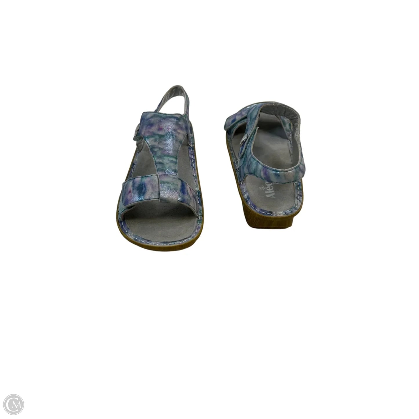 Sandals Heels Wedge By Alegria In Tie Dye Print, Size: 9