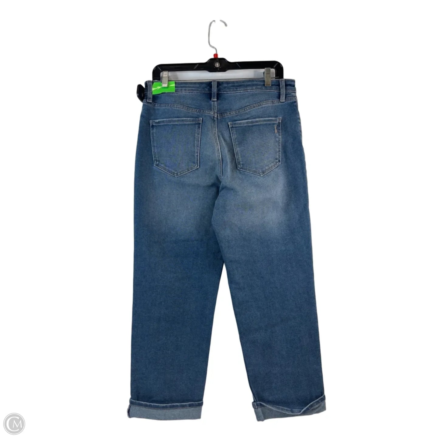 Jeans Cropped By Vintage America In Blue Denim, Size: 10