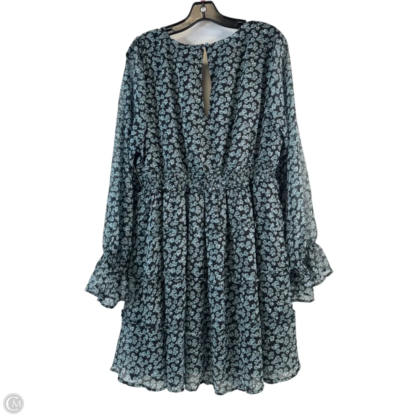 Dress Casual Midi By Torrid In Black & Blue, Size: 1x