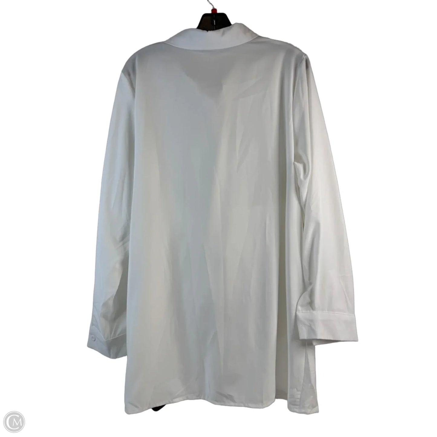 Top Long Sleeve By Clothes Mentor In White, Size: Xxl