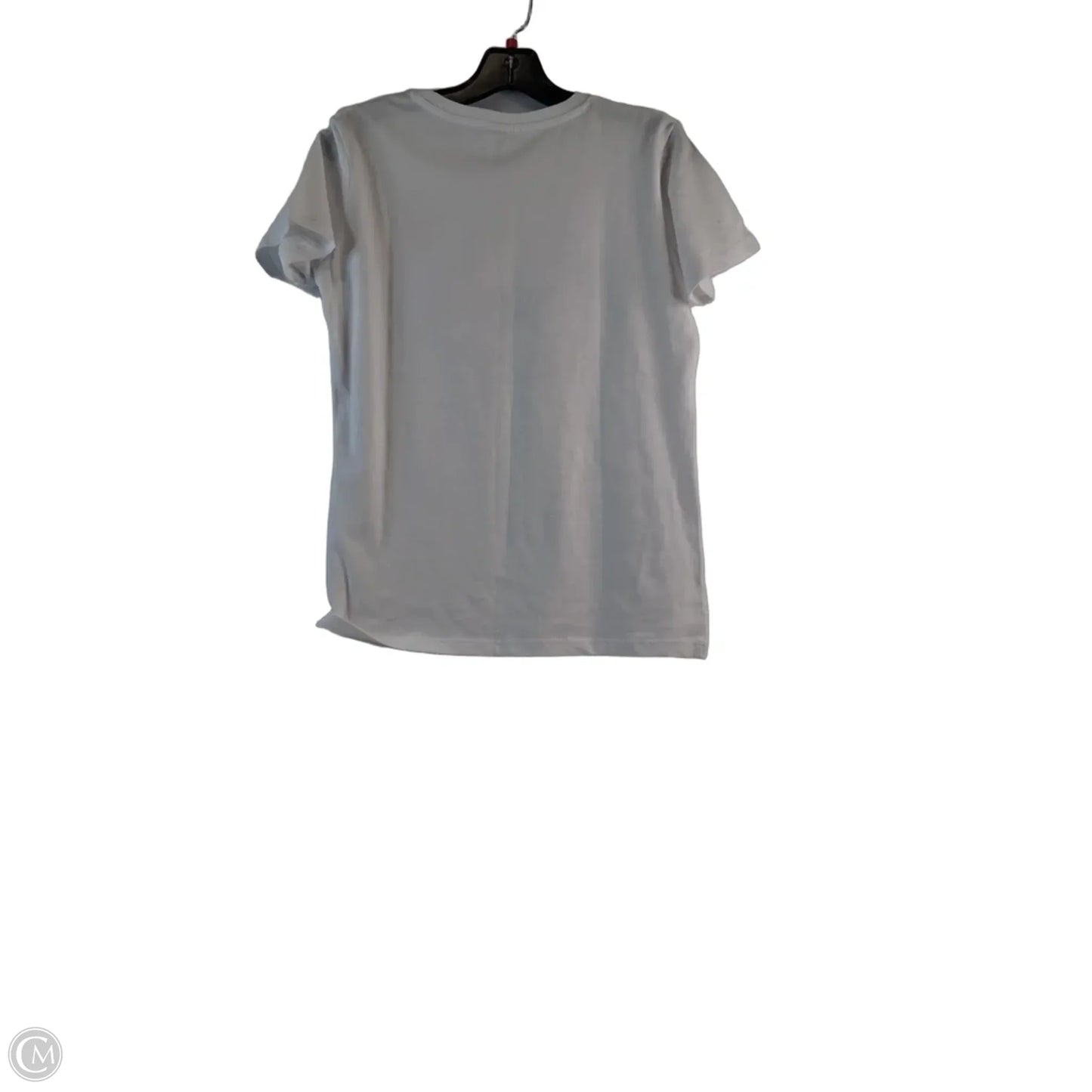 Top Short Sleeve Basic By Clothes Mentor In White, Size: M