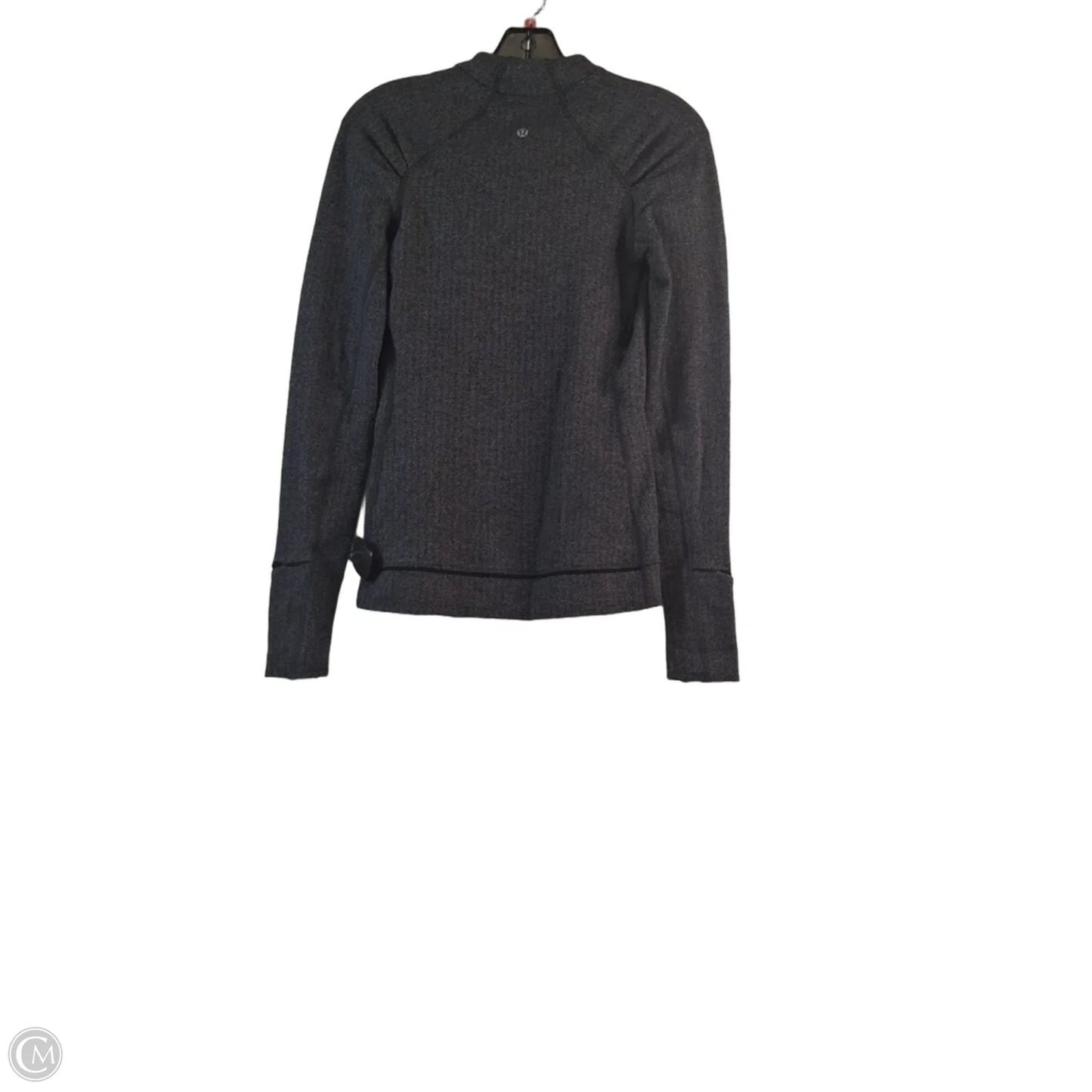 Athletic Top Long Sleeve Crewneck By Lululemon In Grey, Size: S